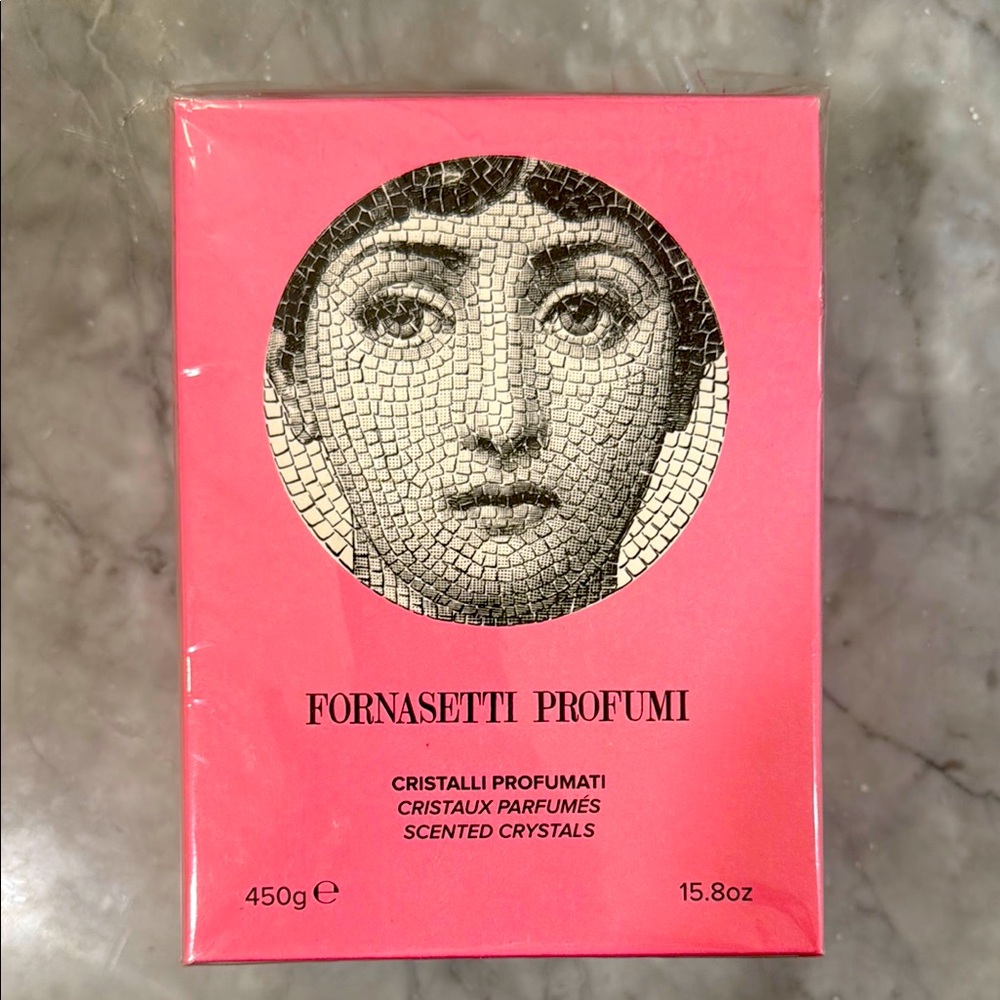 Fornasetti Profumi Scented Crystals in Pink Box